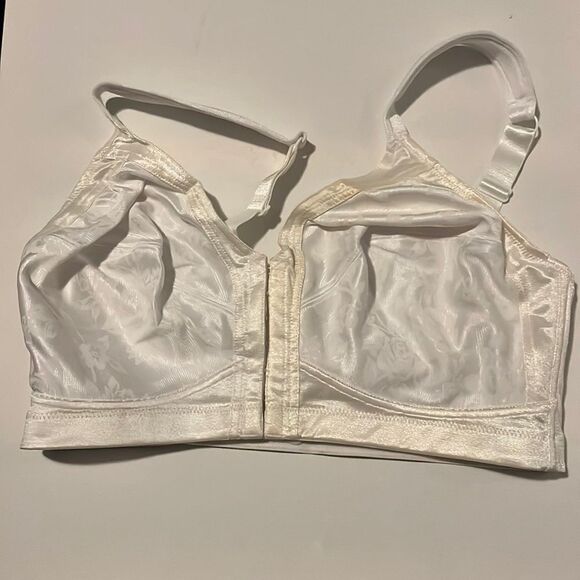 NWOT Vintage Front Hook Underscore Bra 40D White - Picture 1 of 2